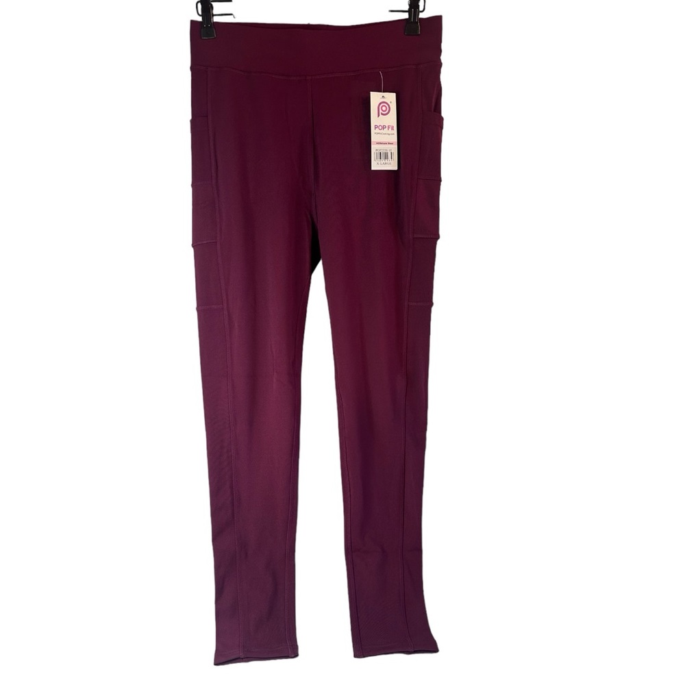 POP Fit Women's Leggings in Deep Plum